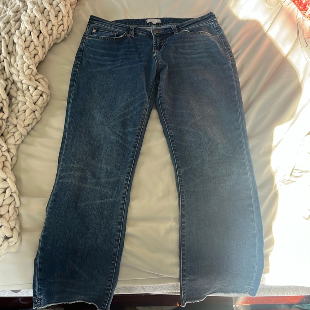 Dear John Jeans Womens 29 Blue Cropped Stretch Casual Midrise
